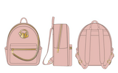 Pokemon Pikachu Eevee Gold Chain Mini Backpack